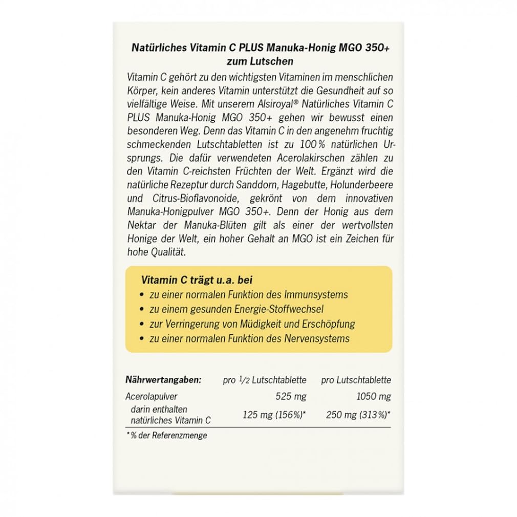 alsiroyal-lebens-elixier-vitamin-c-manuka-350-lutschtabletten-120g image 2