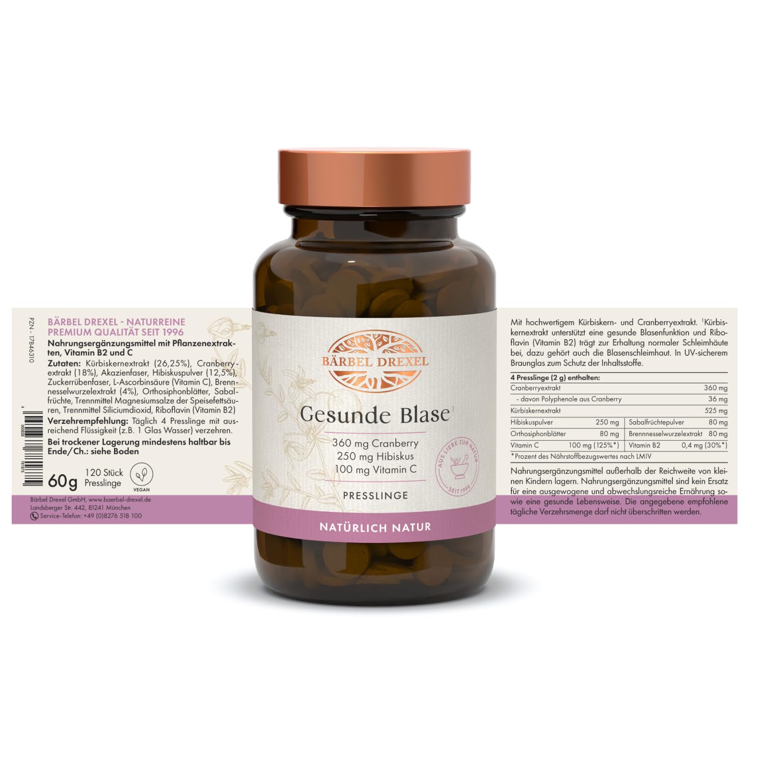 b-rbel-drexel-reine-haut-gesunde-blase-tabletten-120-female image 2