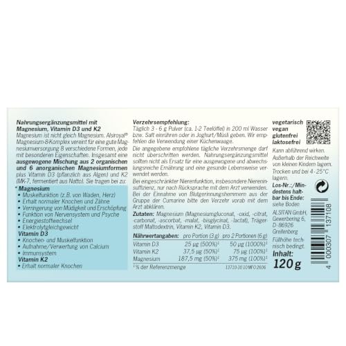 alsiroyal-magnesium-8-komplex-pulver-120-g-neutral-mit-d3-k2 image 4