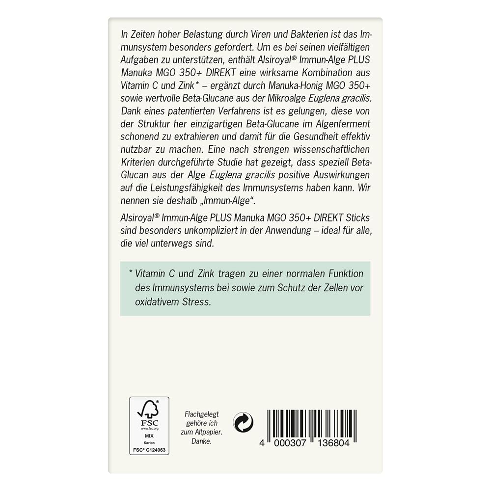 alsiroyal-lebens-elixier-immun-alge-plus-manuka-mgo-350-sticks-40-sticks-zink image 8