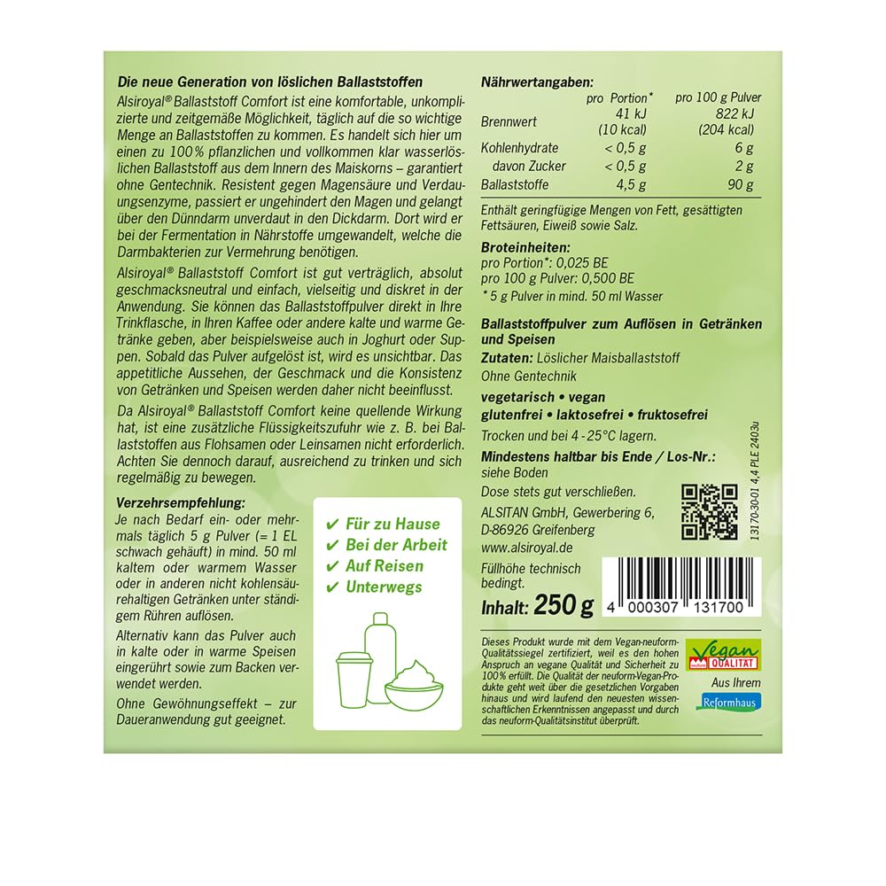 alsiroyal-darmflora-aktiv-forte-ballaststoff-comfort-pulver-neutral image 2
