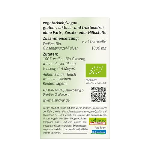 alsiroyal-lebens-elixier-ginseng-pulver-pur-30g-vegan image 8