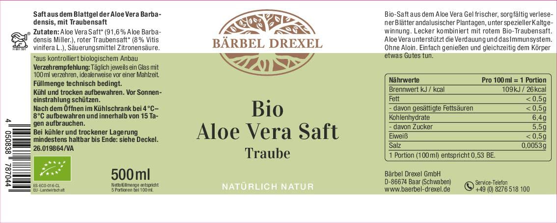 b-rbel-drexel-zell-aktiv-bio-aloe-vera-saft-traube-500ml image 5