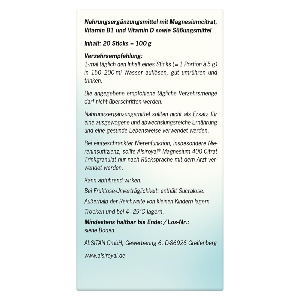 alsiroyal-magnesium-400-citrat-trinkgranulat-orange-zuckerfrei image 3