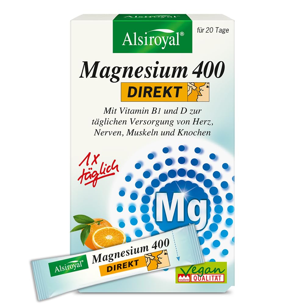 alsiroyal-magnesium-400-direkt-orange-granulat-20-sticks-vegan image 1