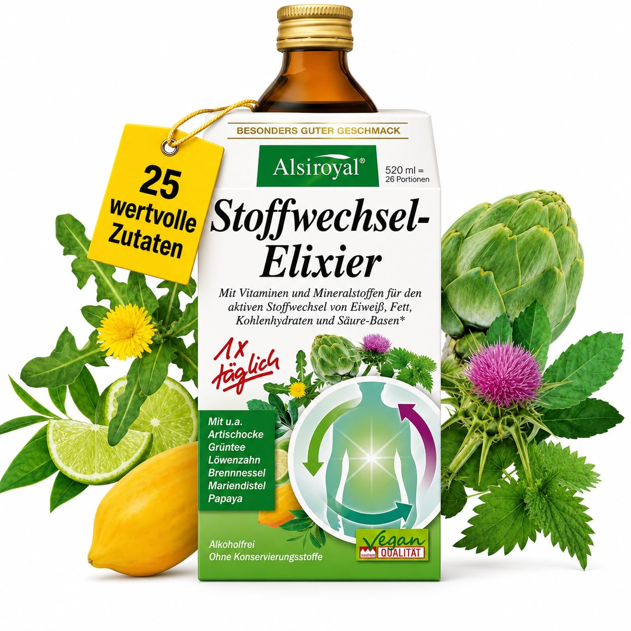 alsiroyal-stoffwechsel-elixier-fl-ssig-520-ml-fruchtig-vegan image 1