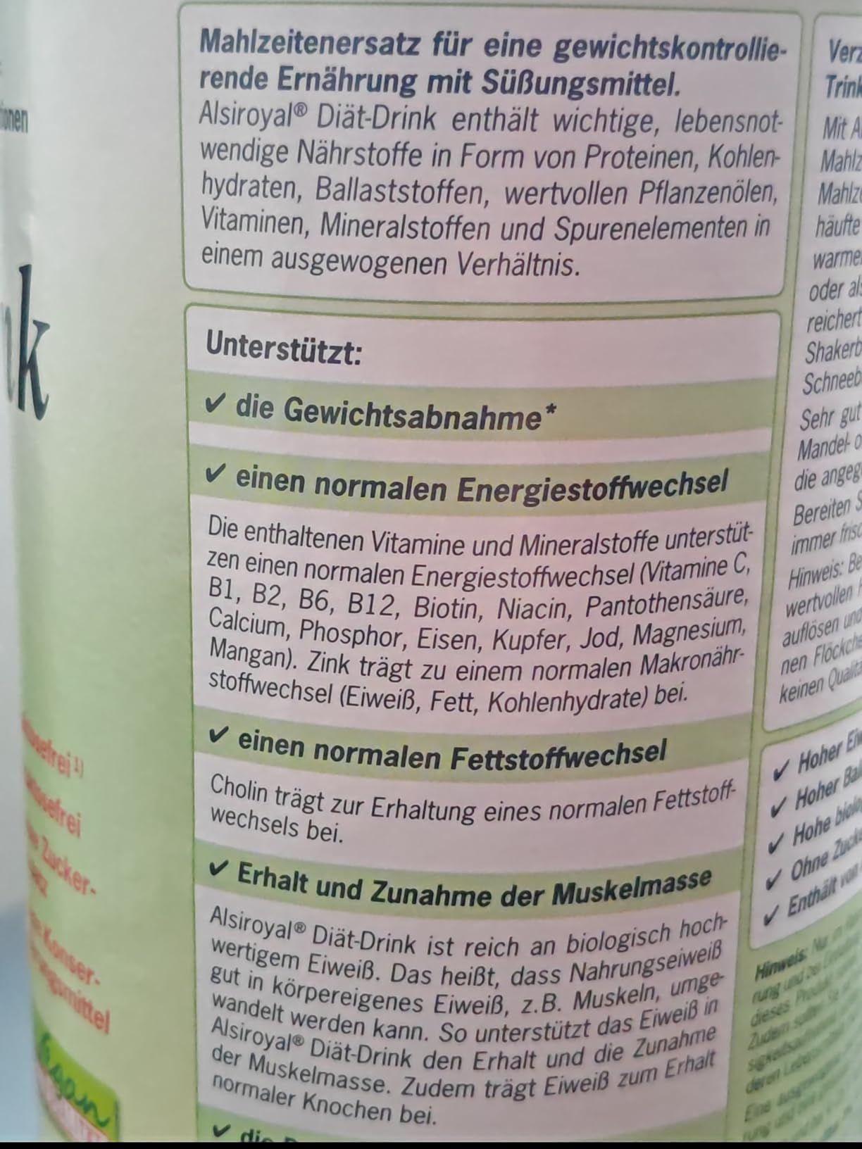 Praktischer Shake