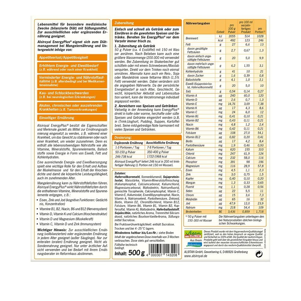 alsiroyal-eiwei-energyplus-trinknahrung-pulver-hochkalorisch image 1