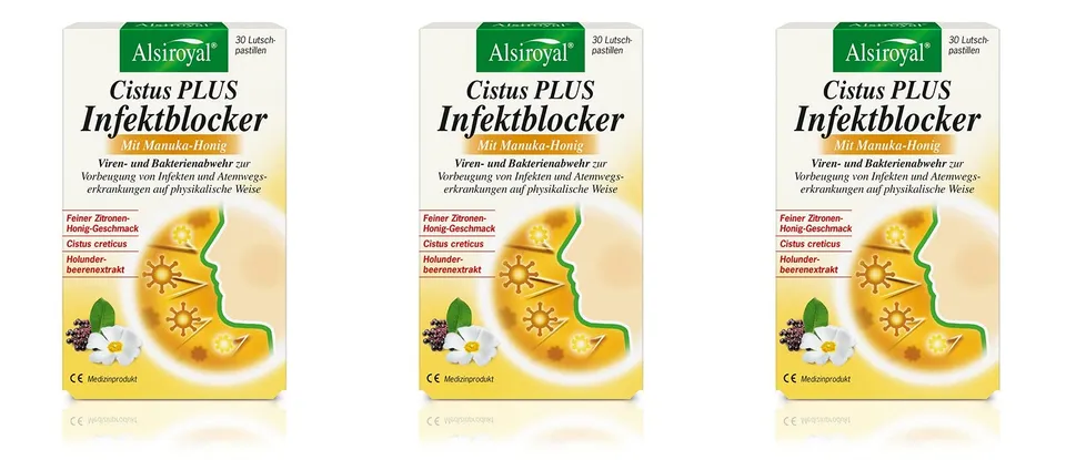 alsiroyal-cistus-plus-infektblocker-pastillen-3x90-manuka-honig image 1